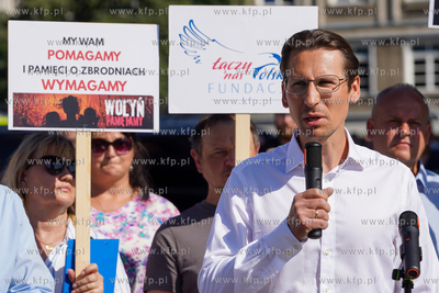 Targ Rybny w Gdańsku Protest aktywistów z Fundacji...
