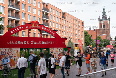 Gdańsk. ul. Rajska. 763. Jarmark św. Dominika. 24.07.2023...