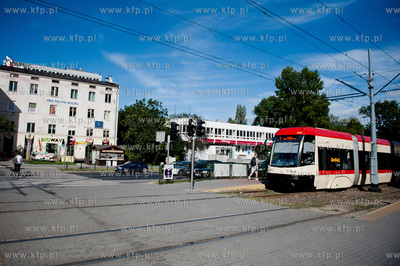 Gdansk. Wrzeszcz. Przystanek tramwajawy na Al. Grunwaldzkiej...