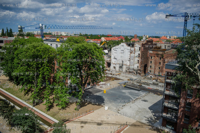 Gdansk. Wrzeszcz. Uroczystosc zawieszenia wiechy na...