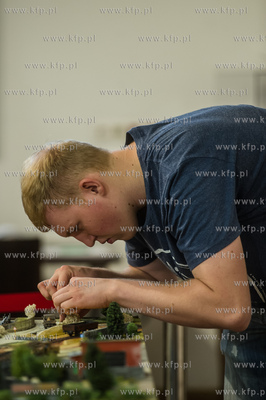 Montaż dioramy w historycznej Sali BHP Stoczni Gdańskiej,...