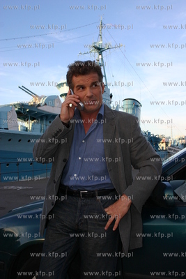 Spotkanie Marka Wlodarczyka - komisarza Zawady w serialu...