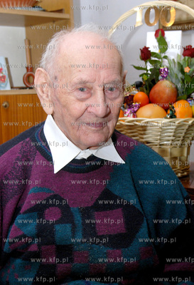 Tadeusz Gorski, ktory konczy 100 lat.
Jubilat, ktory...