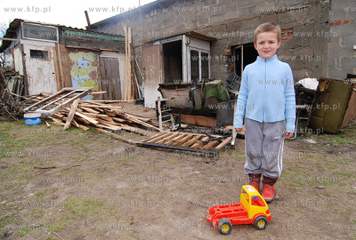 5-letni Sebastian Miszkowski ze wsi Barlomino w gminie...