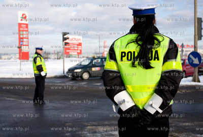 Gdansk skrzyzowanie ul. Kartuskiej i Szczesliwej. Kierowca...