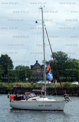 Gdansk. Baltic Sail. Parada jachtow po Motlawie.
Nz....