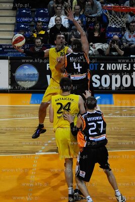 Sopot. Polska Liga Koszykowki. Mecz Trefl Sopot kontra...