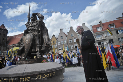 Odsloniecie pomnika Swietopelka II Wielkiego na skwerze...
