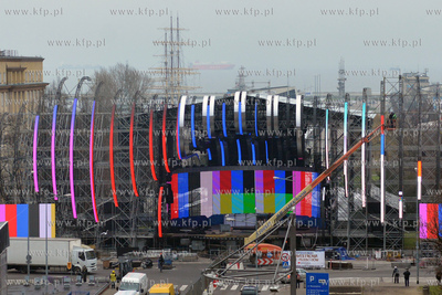 Gdynia - Skwer Kosciuszki. Dzien i noc trwaja prace...