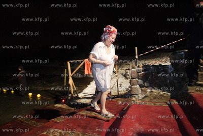 Kaliningrad, Rosja. Swieto Chrztu Panskiego podczas...