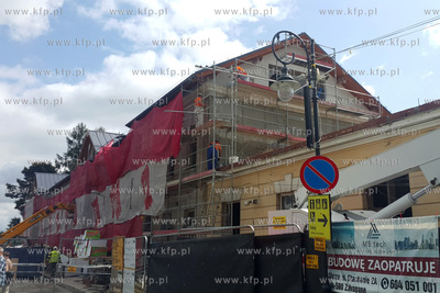 Remont budynku dworca PKP w Zakopanem. 08.08.2019 Fot....