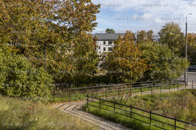 Skwer im. prof. Jerzego Sampa położony  między kanałem...