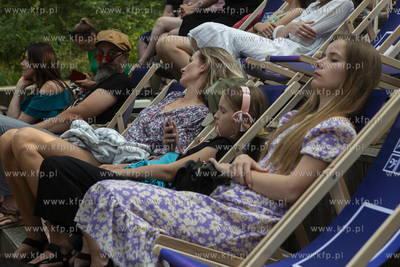 Amfiteatr w parku w Wojanowie. Otwarcie wystawy pochodzącego...