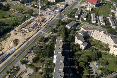 Gdansk Zaspa z lotu ptaka. Okolice al. Jana Pawla II,...