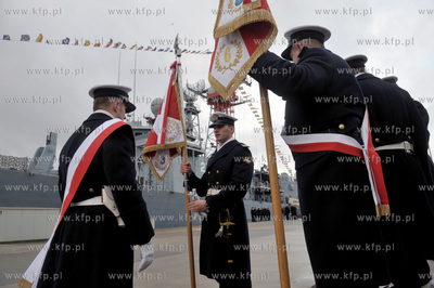 Port Wojenny w Gdyni Oksywie.Uroczystosc przekazania...