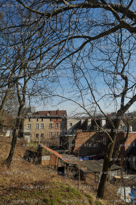 Gdańsk Siedlce. Podwórka domów na ul. Kartuskiej...