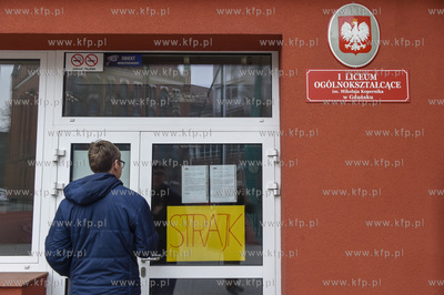 Strajk nauczycieli w I Liceum Ogólnokształcącym...