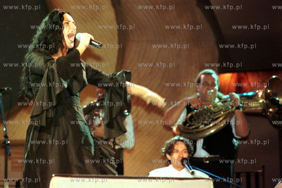 Kaya i Goran Bregovic na Festiwalu Piosenki w Sopocie....