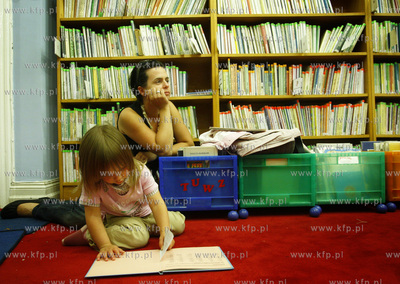 Sopot. Biblioteka Glowna przy ul. Obroncow Westerplatte....