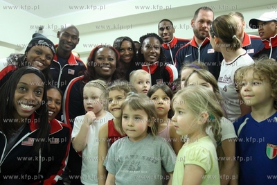 Wizyta lekkoatletow amerykanskich w Zespole Szkol Sportowych...