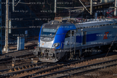Pociąg Intercity wyjeżdża z Gdańska. 17.01.2025...