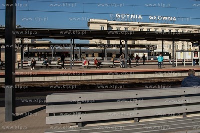 Dworzec Gdynia Główna. 19.04.2021 / fot. Anna Rezulak...