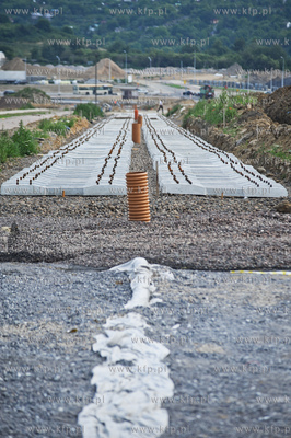 Gdansk. Budowa ulicy Nowej Lodzkiej oraz nowej lini...