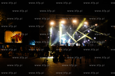 Gdansk. Scena Letnia. Festiwal MTV Gdansk Dzwiga Muze....
