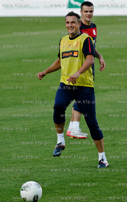 Gdansk. Stadiom Mosir, Lechii Gdansk. Trening reprezentacji...