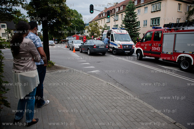 Sopot. Wypadek trzech samochodow na skrzyzowaniu ulic...