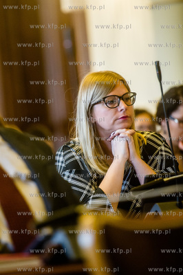 Gdansk. Nowy Ratusz. XXXIV Sesja Rady Miasta Gdanska....