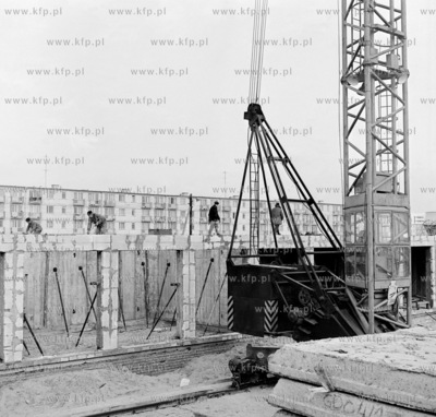 Budowa dzielnicy Gdansk Przymorze. 15.01.1973 styczen73_z.kosycarz_p29a...
