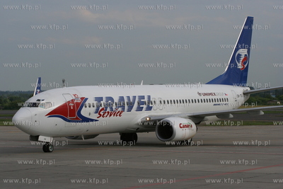 Gdansk , Rebiechowo Nz.Boeing 737-86N linii Travel...