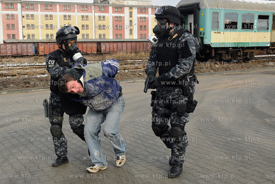 Wspolne cwiczenia antyterorystow, policji, strazy granicznej...
