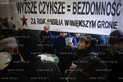 Gdansk Targ Weglowy. Wigilia dla ubogich i potrzebujacych....