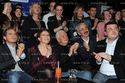 Sopot. Kawiarnia Atelier. Wieczor wyborczy Platformy...