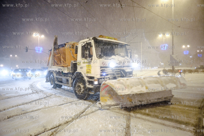 Nastepny atak zimy na Gdansk nastapil poznym wieczorem....