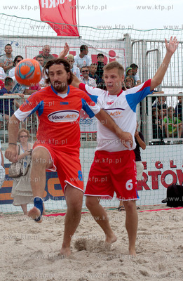 Mecz gwiazd w ramach Finalu Mistrzostw Plazowej Pilki...