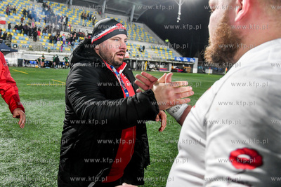 Mecz Polska - Litwa na Narodowym Stadionie Rugby n/z...