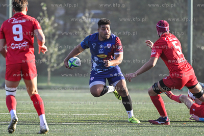 Sopot. Stadion Ogniwo Sopot. Ekstraliga rugby. Mecz...