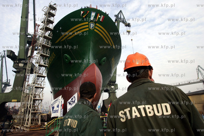 Stocznia Gdansk. S.A. Wodowanie statku WESTERDIEK,...