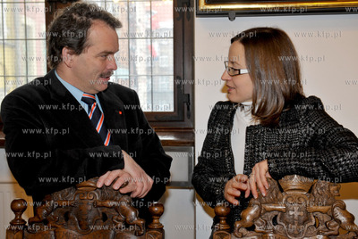 Gdansk. Ratusz Glownomiejski. Uroczysta sesja Rady...