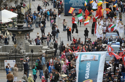 Oficjalne powitanie pucharu Henri Delaunaya w Gdansku....