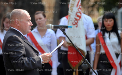 Gdansk. Plac Obronców Poczty Polskiej w Gdansku. Uroczystosci...