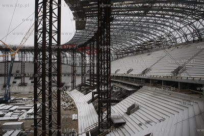 Gdansk. Budowa stadionu pilkarskiego PGE Arena.
29.11.2010
fot....