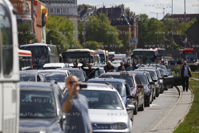 Gdansk. Manifestacja przedstawicieli NSZZ Solidarnosc...
