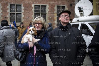Gdańsk. Długi Targ. Manifestacja jedności z Europą...