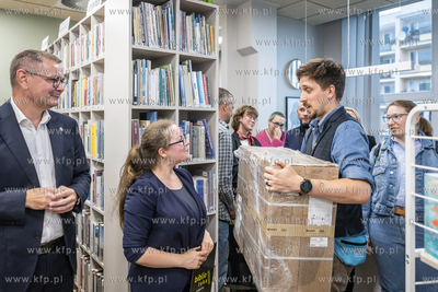 Uroczystość otwarcia po remoncie biblioteki Kamionka...