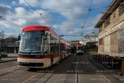 Zajezdnia Tramwajowa Gdańsk - Strzyża. Nz. Kolejny,...