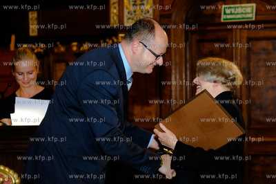 Gdansk. Dwor Artusa. Festiwal Solidarity of Art. Uroczyste...